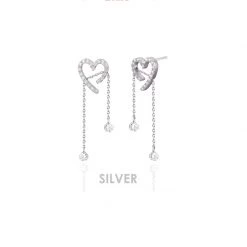 Wing Bling Casual Style Street Style Party Style Elegant Style Earrings For Women Silver Earrings X One Size -Wing Bling Online Shop org 2622