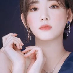 Wing Bling Casual Style Street Style Party Style Elegant Style Earrings For Women Silver (earrings) X One Size -Wing Bling Online Shop org 2626