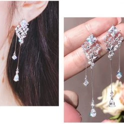 Wing Bling Casual Style Street Style Elegant Style Earrings For Women Silver X One Size -Wing Bling Online Shop org 263