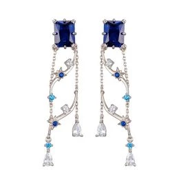 Wing Bling Casual Style Street Style Party Style Elegant Style Earrings For Women Silver (earrings) X One Size -Wing Bling Online Shop org 2635