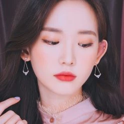 Wing Bling Casual Style Street Style Elegant Style Earrings For Women Pinkgold X One Size -Wing Bling Online Shop org 2669