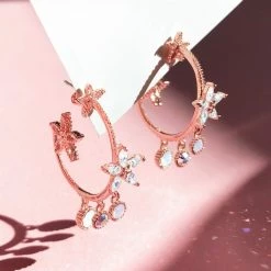 Wing Bling Casual Style Street Style Party Style Elegant Style Earrings For Women White (earrings) X One Size -Wing Bling Online Shop org 2751