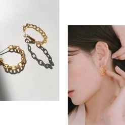 Wing Bling Casual Style Street Style Party Style Elegant Style Earrings For Women Silver X One Size -Wing Bling Online Shop org 2763