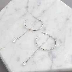 Wing Bling Casual Style Street Style Elegant Style Earrings For Women Silver X One Size -Wing Bling Online Shop org 2783