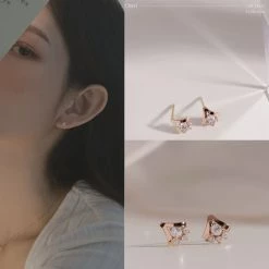 Wing Bling Casual Style Street Style Handmade Party Style Office Style For Women Rose Gold X One Size