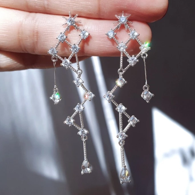 Wing Bling Earrings For Women Gold X Piercing 4 Wing Bling Earrings For Women Gold X Piercing - Image 2