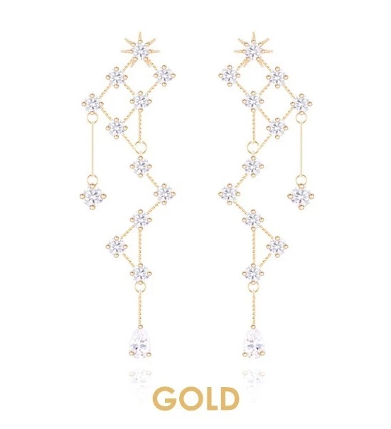 Wing Bling Earrings For Women Gold X Piercing 8 Wing Bling Earrings For Women Gold X Piercing - Image 6