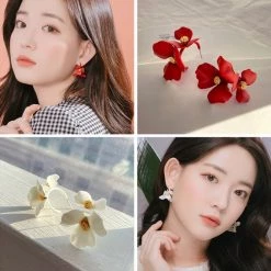 Wing Bling Earrings For Women Red X Piercing