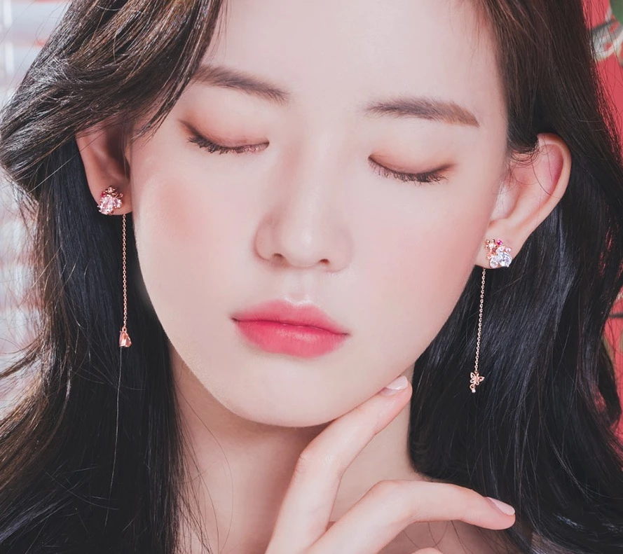 Wing Bling Earrings For Women Pink X Piercing 5 Wing Bling Earrings For Women Pink X Piercing - Image 3