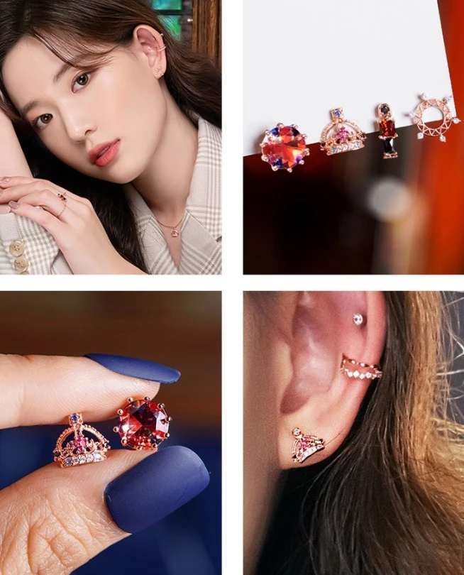 Wing Bling Earrings For Women No Color Specification X Earring 3 Wing Bling Earrings For Women No Color Specification X Earring