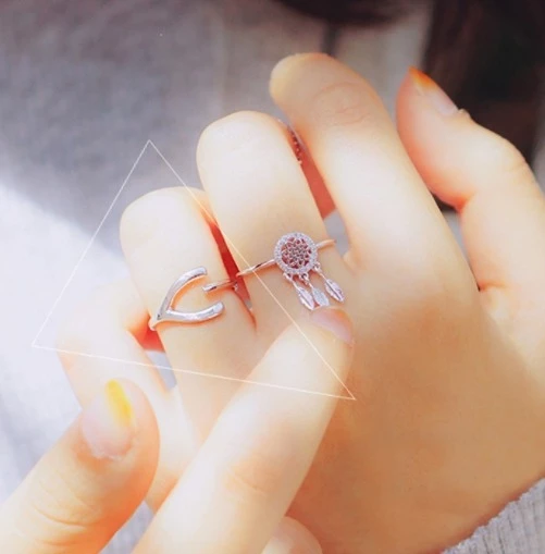 Wing Bling Rings For Women Silver X One Size 3 Wing Bling Rings For Women Silver X One Size