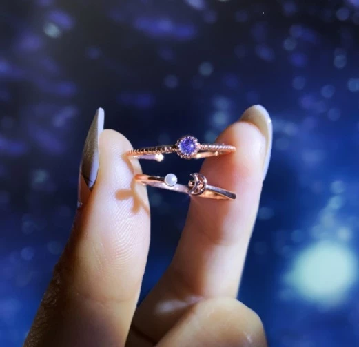 Wing Bling Rings For Women Silver X One Size 4 Wing Bling Rings For Women Silver X One Size - Image 2