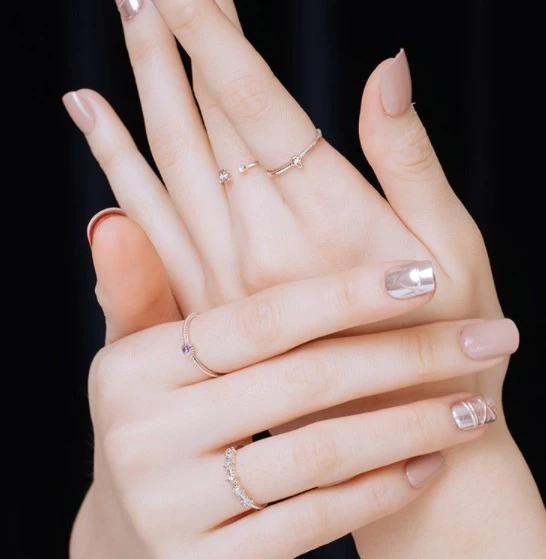 Wing Bling Rings For Women Silver X One Size 7 Wing Bling Rings For Women Silver X One Size - Image 5