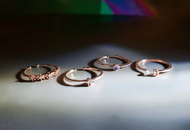 Wing Bling Rings For Women Silver X One Size 8 Wing Bling Rings For Women Silver X One Size - Image 6