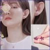Wing Bling Casual Style Street Style Party Style Elegant Style Earrings For Women Pink (piercing) X One Size -Wing Bling Online Shop org 3275