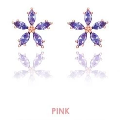Wing Bling Casual Style Street Style Party Style Elegant Style Earrings For Women Pink (piercing) X One Size -Wing Bling Online Shop org 3284