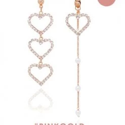 Wing Bling Casual Style Silver Platinum With Jewels Office Style For Women Pink X Piercing -Wing Bling Online Shop org 3306