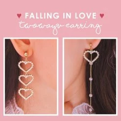 Wing Bling Casual Style Silver Platinum With Jewels Office Style For Women Pink X Piercing -Wing Bling Online Shop org 3307