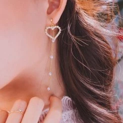 Wing Bling Casual Style Silver Platinum With Jewels Office Style For Women Pink X Piercing -Wing Bling Online Shop org 3308