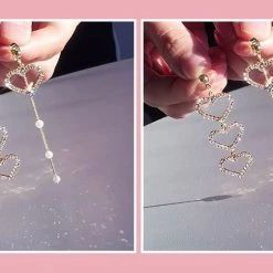 Wing Bling Casual Style Silver Platinum With Jewels Office Style For Women Pink X Piercing -Wing Bling Online Shop org 3311