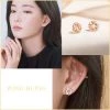 Wing Bling Casual Style Street Style Party Style Elegant Style Earrings For Women Pink Gold X One Size -Wing Bling Online Shop org 3343