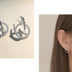 Wing Bling Casual Style Street Style Party Style Elegant Style Earrings For Women Gold X One Size -Wing Bling Online Shop org 3367