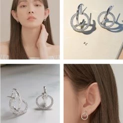 Wing Bling Casual Style Street Style Party Style Elegant Style Earrings For Women Gold X One Size -Wing Bling Online Shop org 3368
