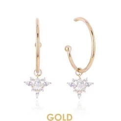 Wing Bling Earrings For Women Gold X Earring -Wing Bling Online Shop org 3449