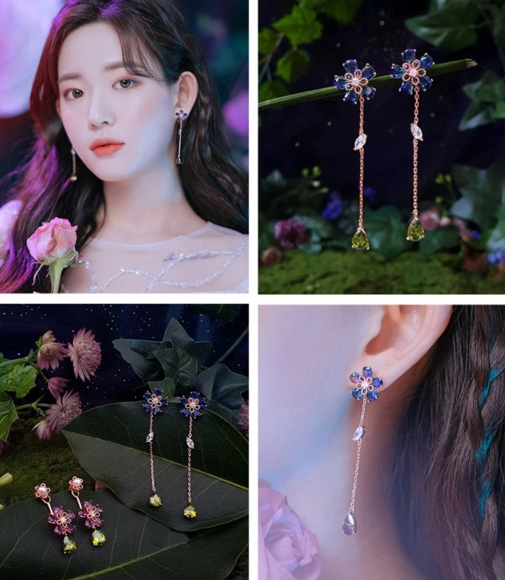 Wing Bling Earrings For Women Navy X Earring 3 Wing Bling Earrings For Women Navy X Earring