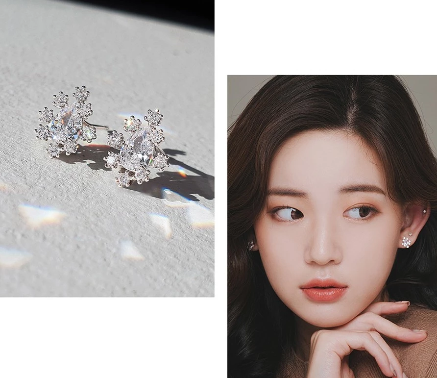 Wing Bling Earrings For Women Silver X One Size 8 Wing Bling Earrings For Women Silver X One Size - Image 6