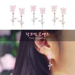 Wing Bling Earrings For Women Silver X One Size