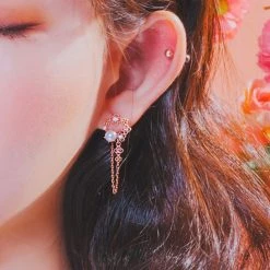 Wing Bling Earrings For Women Pink X Earring -Wing Bling Online Shop org 3583