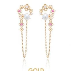 Wing Bling Earrings For Women Pink X Earring -Wing Bling Online Shop org 3586