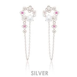 Wing Bling Earrings For Women Pink X Earring -Wing Bling Online Shop org 3587