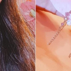 Wing Bling Earrings For Women Pink X Earring -Wing Bling Online Shop org 3588