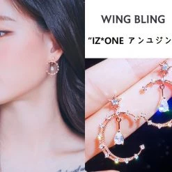 Wing Bling Casual Style Street Style Elegant Style Earrings For Women Pinkgold X One Size