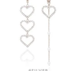 Wing Bling Earrings For Women Silver X Piercing -Wing Bling Online Shop org 3719