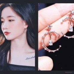 Wing Bling Casual Style Street Style Elegant Style Earrings For Women Pinkgold X One Size -Wing Bling Online Shop org 374