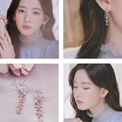 Wing Bling Earrings For Women Silver X Earring