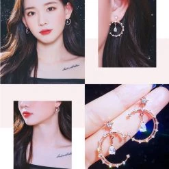 Wing Bling Casual Style Street Style Elegant Style Earrings For Women Pinkgold X One Size -Wing Bling Online Shop org 380