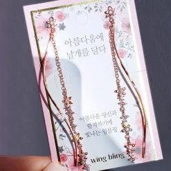 Wing Bling Casual Style Street Style Earrings For Women Pink System X Earrings -Wing Bling Online Shop org 386