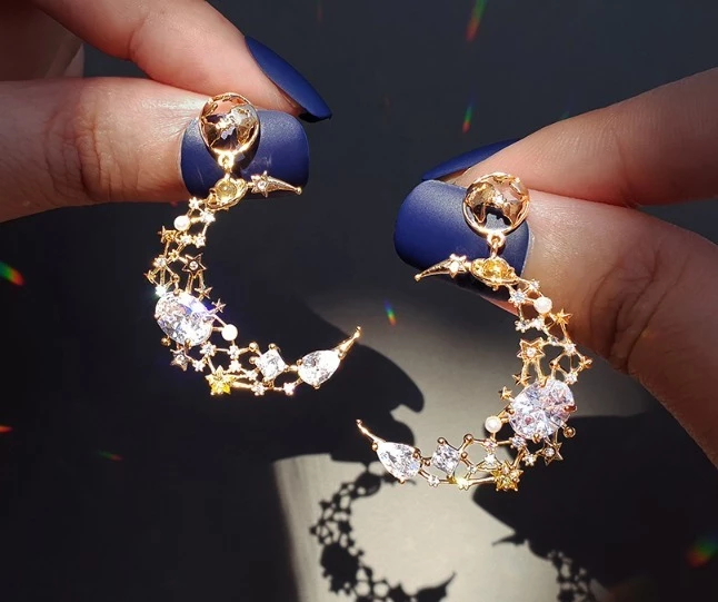 Wing Bling Earrings For Women Pink X Piercing 9 Wing Bling Earrings For Women Pink X Piercing - Image 7