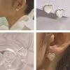 Wing Bling Casual Style Street Style Elegant Style Earrings For Women Silver X One Size -Wing Bling Online Shop org 4026