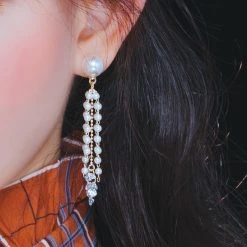Wing Bling Casual Style Street Style Elegant Style Earrings For Women Gold X One Size -Wing Bling Online Shop org 4046