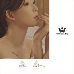 Wing Bling Casual Style Party Style Office Style Elegant Style For Women Rose Gold X One Size