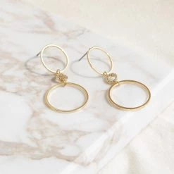 Wing Bling Casual Style Street Style Party Style Elegant Style Earrings For Women Gold X One Size -Wing Bling Online Shop org 4119