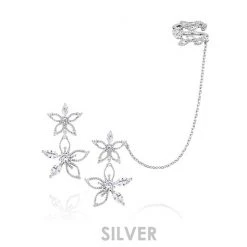 Wing Bling Casual Style Street Style Party Style Elegant Style Earrings For Women Silver X One Size -Wing Bling Online Shop org 412