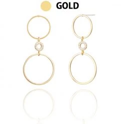 Wing Bling Casual Style Street Style Party Style Elegant Style Earrings For Women Gold X One Size -Wing Bling Online Shop org 4122
