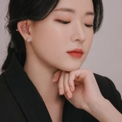 Wing Bling Casual Style Street Style Party Style Elegant Style Earrings For Women Silver (earrings) X One Size -Wing Bling Online Shop org 4124