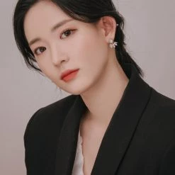 Wing Bling Casual Style Street Style Party Style Elegant Style Earrings For Women Silver (earrings) X One Size -Wing Bling Online Shop org 4126